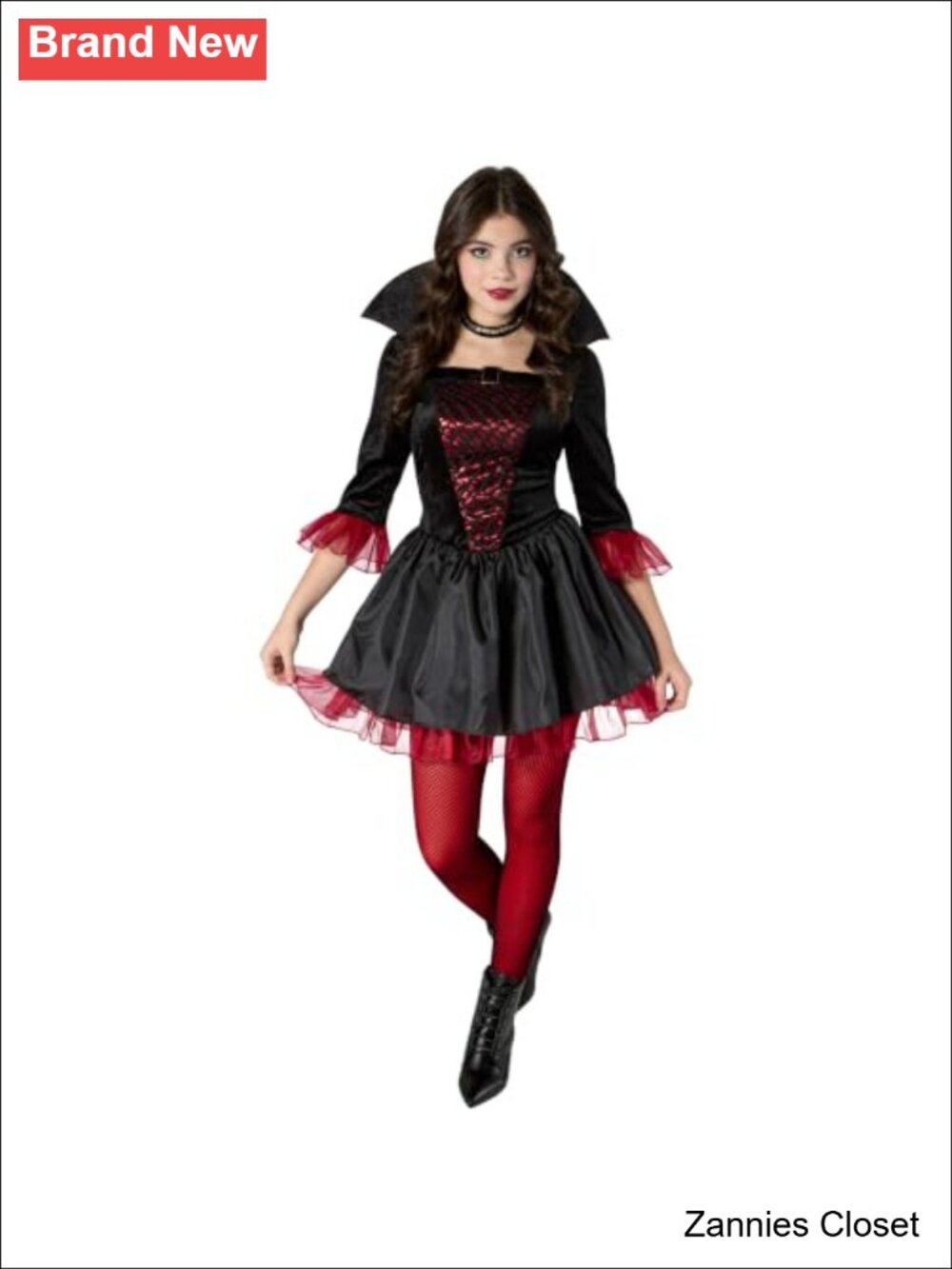 👻 Rubies Scarlet Vampire Costume Dress for Juniors Halloween